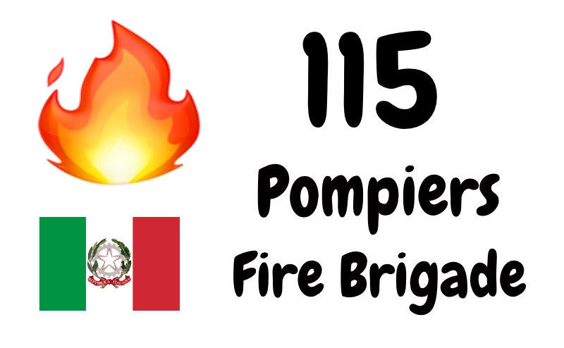 115 Fiches urgences pompiers IT 