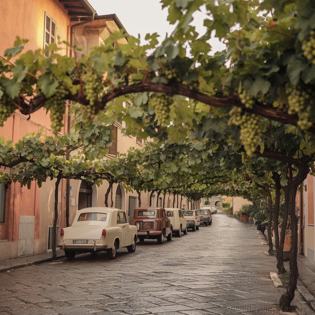 street-in-italy-lined-with vignes