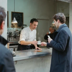 le café au bar
